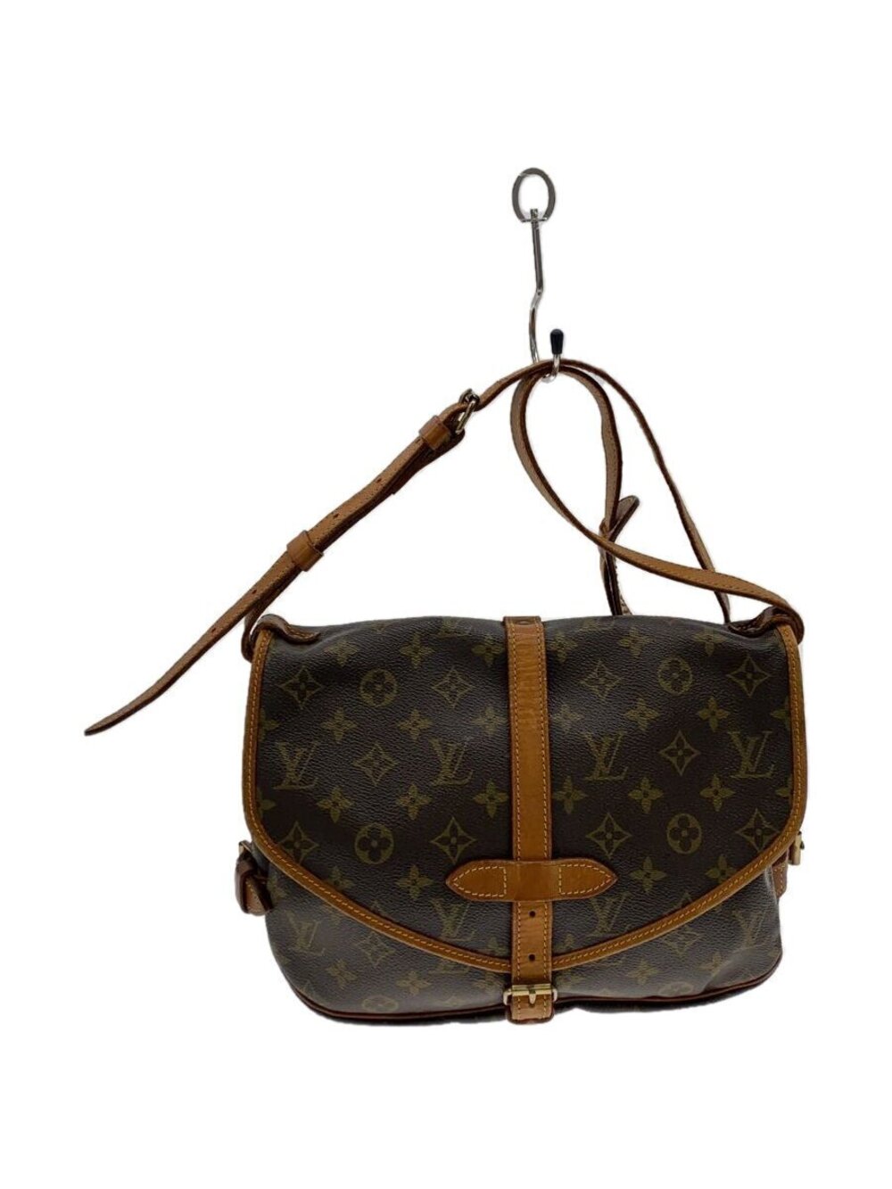 LOUIS VUITTON Saumur Canvas Brown